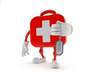 Wall Mural - First aid kit character