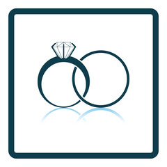 Poster - Wedding Rings Icon