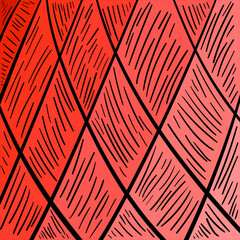 Poster - Red background. Vector background drawing.