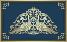 Peacocks, Feathers ,wedding Card Design, Royal India	