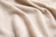 Warm Cashmere Sweater As Background, Closeup View