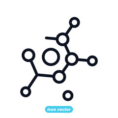 Molecule icon template color editable. Molecule symbol vector illustration for graphic and web design.