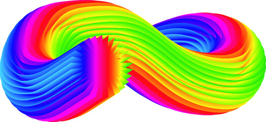 Poster - abstract colorful 3d fluid