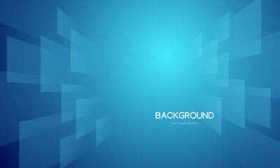 Aufkleber - Abstract background vector illustration. Gradient blue with geometric shapes composition.