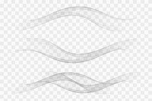Modern Futuristic Soft Smoke Gradient Flow Lines Collection. Vector Illustration