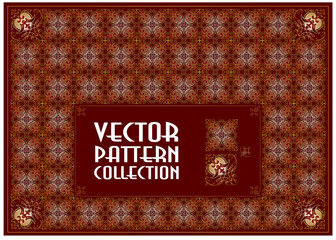 Wall Mural - victorian ornament. seamless pattern background.