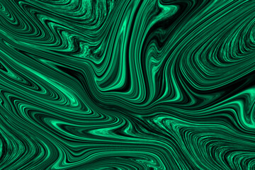  Metallic green liquid marble texture background vector