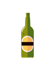 Poster - beer bottle drink beverage alcohol icon isolated