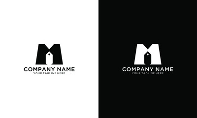 Aufkleber - home logo design, the letter 