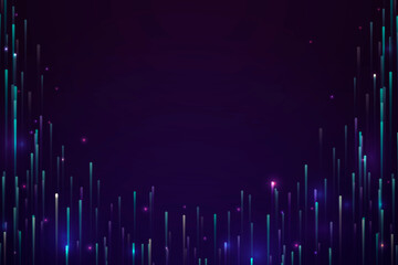 Wall Mural - colorful neon meteor background design vector