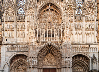 Wall Mural - Architecture details of Rouen Cathedral