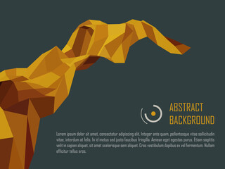 Poster - Polygonal mosaic background, Vector illustration, Creative business design templates