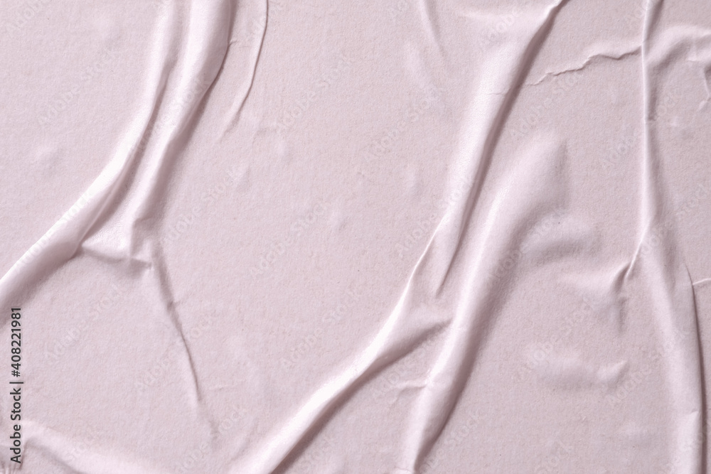 Texture of crumpled wet paper as background