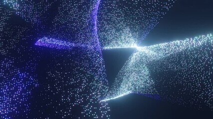 Wall Mural - infinite  Seamless looping particles in space