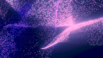 Poster - infinite  Seamless looping particles in space
