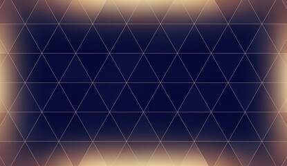 Wall Mural - Black triangles macro pattern. Iluminated frame. Trendy brutal toned background.