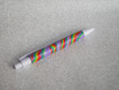 © Jana - ballpoint pen covered with polymer clay rainbow pattern
