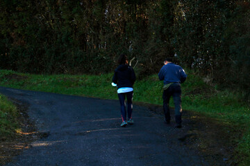 Sticker - Hiking in the countryside