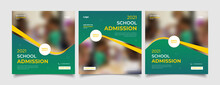 School Education Admission Social Media Post And Web Banner Template