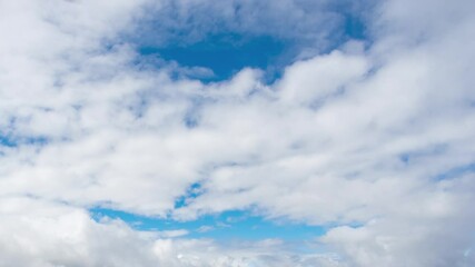 Wall Mural - beautiful timelapse, clouds and sun in the sky