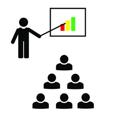 Poster - flat, isolated and trendy crowd. Bunch of people background for your website design logo, app, UI. Vector icon illustration, EPS10.