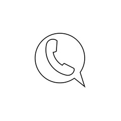 Fototapete - telephone phone sms vector icon