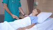 Doctor visit To senior woman Patient