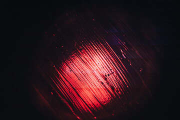 Aufkleber - Beautiful abstract surreal  red brush smear light pastel dark magic. Background pattern for design. Macro photography view.