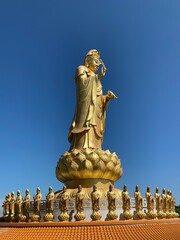 Wall Mural - Statue of Guanyin on the territory of Buddhist center.