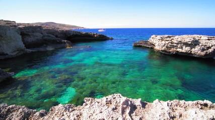 Wall Mural - Blue lagoon on the island of Malta