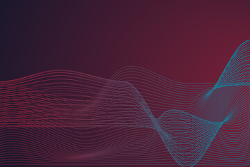 Poster - abstract lines background
