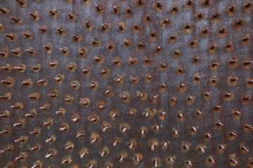 Poster - old rusty steel texture for pattern and background