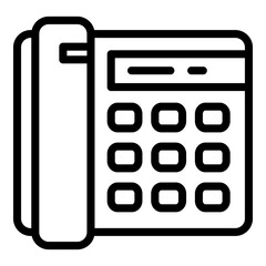 Poster - 24 hours call support icon. Outline 24 hours call support vector icon for web design isolated on white background