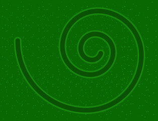 Leinwandbilder - Green background with swirl circles