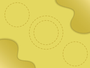 Leinwandbilder - Yellow background with dashed lines and liquid