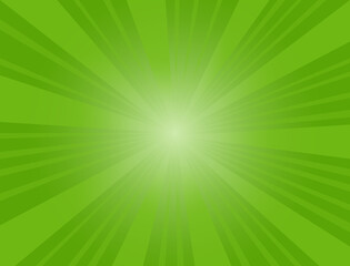 Leinwandbilder - Green background with light radiating from the center