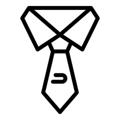 Poster - customer tie icon. outline customer tie vector icon for web design isolated on white background