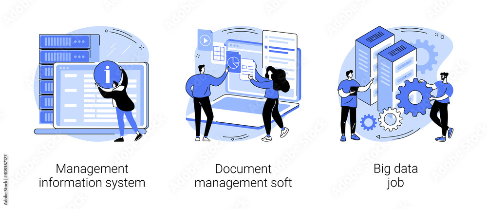 Information collection and analysis abstract concept vector ...
