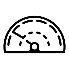 Poster - Digital car dashboard icon. Outline digital car dashboard vector icon for web design isolated on white background