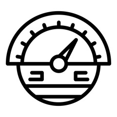 Fototapete - Speed car dashboard icon. Outline speed car dashboard vector icon for web design isolated on white background