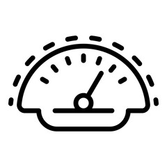 Poster - Panel car dashboard icon. Outline panel car dashboard vector icon for web design isolated on white background