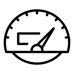 Poster - Linear car dashboard icon. Outline linear car dashboard vector icon for web design isolated on white background
