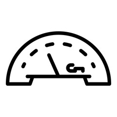 Poster - Retro car dashboard icon. Outline retro car dashboard vector icon for web design isolated on white background