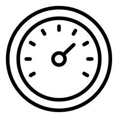 Fototapete - Tachometer car dashboard icon. Outline tachometer car dashboard vector icon for web design isolated on white background