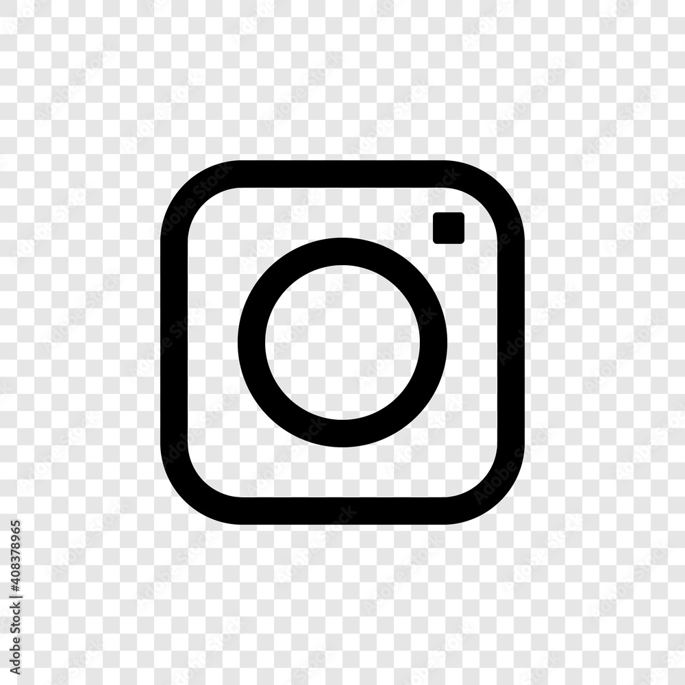 Instagram logo. Instagram icon isolated. Vector illustration Adobe Stock