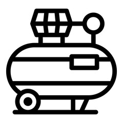 Poster - Compressor tool icon. Outline compressor tool vector icon for web design isolated on white background