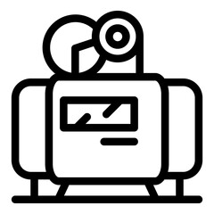 Poster - Home compressor icon. Outline home compressor vector icon for web design isolated on white background