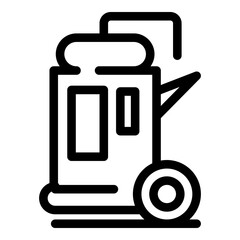 Poster - power compressor icon. outline power compressor vector icon for web design isolated on white backgro