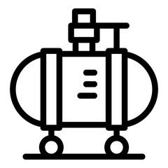 Poster - high pressure compressor icon. outline high pressure compressor vector icon for web design isolated 