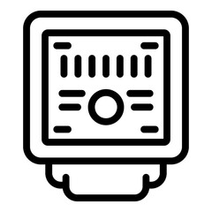 Poster - electrical junction box icon. outline electrical junction box vector icon for web design isolated on